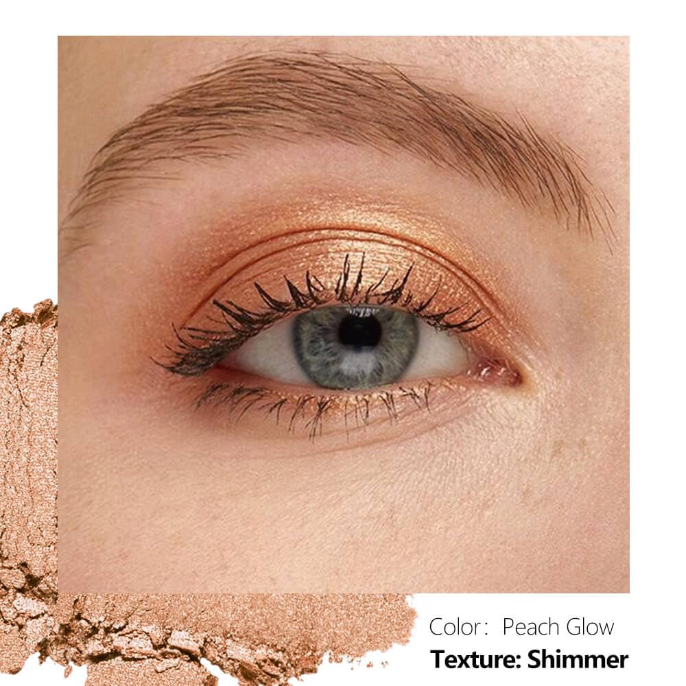 Magnetic Eyeshadow Soft Peach with Hints of Yellow and Pink, Satin Finish, Easy to Blend, Magnetic