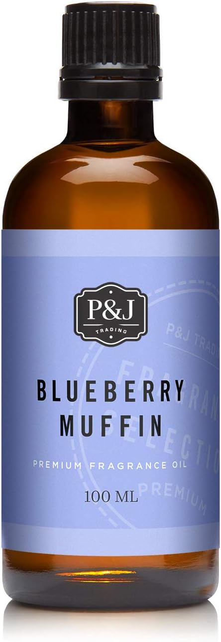 P&J Trading Fragrance | Blueberry Muffin Oil 100ml - Candle Scents for Candle Making, Freshie