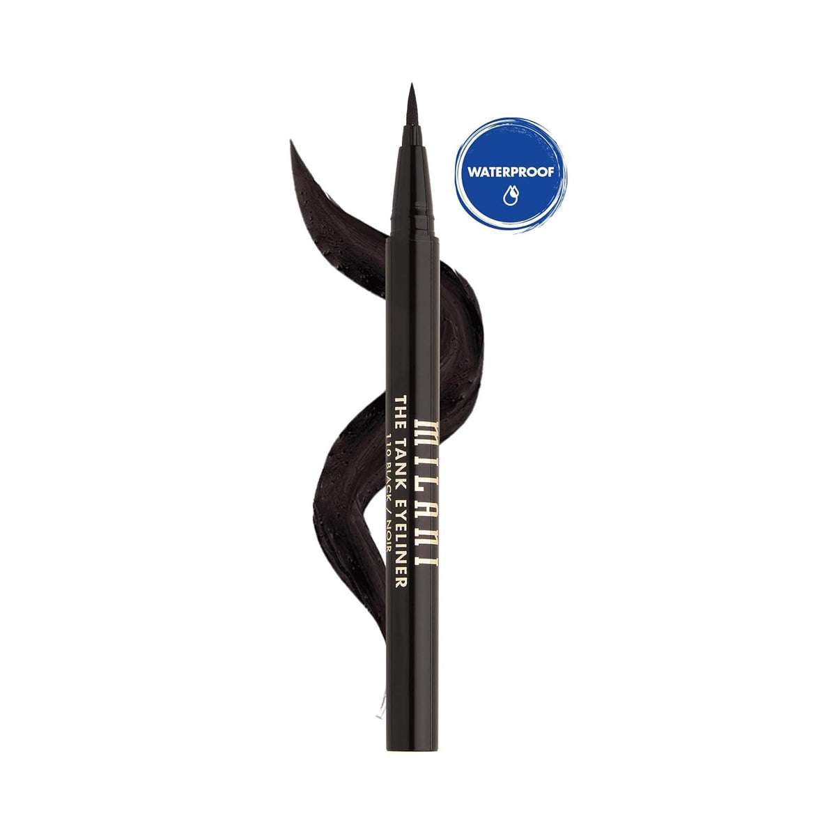 Milani The Tank Liquid Eyeliner - No-Skip, Waterproof, Long Lasting, Smudgeproof, Black