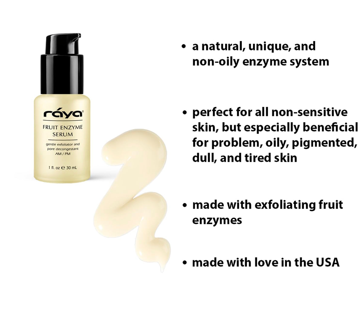 RAYA Fruit Enzyme Serum (505) | Non-Oily, Exfoliating Facial Treatment for Oily, Problem, and Dull