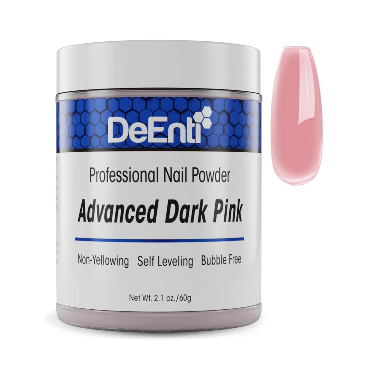 Acrylic Nail Powder, 2oz Dark Pink Acrylic Powder Dip for Nails, Long Lasting Salon Quality, Bubble