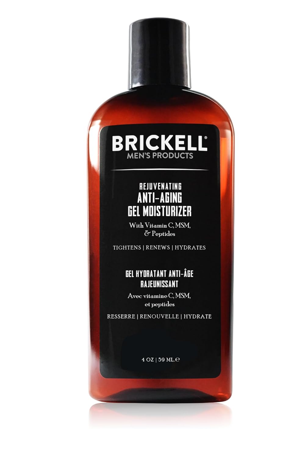 Brickell Men's Rejuvenating Anti-Aging Gel Moisturizer For Men, Natural and Organic, Fast Absorbing