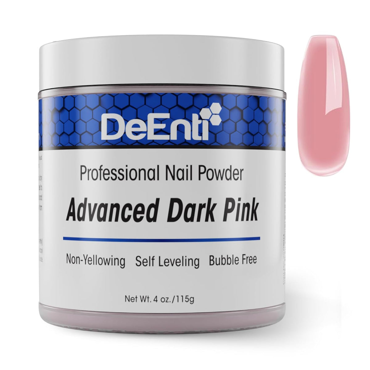 Acrylic Nail Powder, 4oz Dark Pink Acrylic Powder Dip for Nails, Long Lasting Salon Quality, Bubble