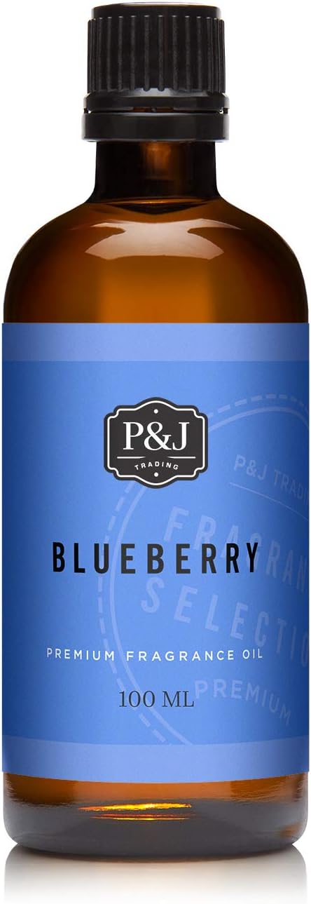 P&J Trading Fragrance Oil | Blueberry Oil 100ml - Candle Scents for Candle Making, Freshie Scents
