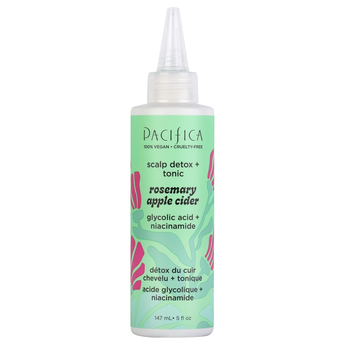Pacifica Scalp Detox Tonic – Rosemary Apple Cider Scalp Exfoliator, Apple Cider Vinger Hair Rinse