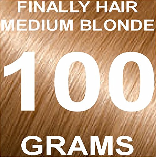 Finally Hair Building Fiber REFILL 100 Grams Medium Blond Hair Loss Concealer by Finally Hair