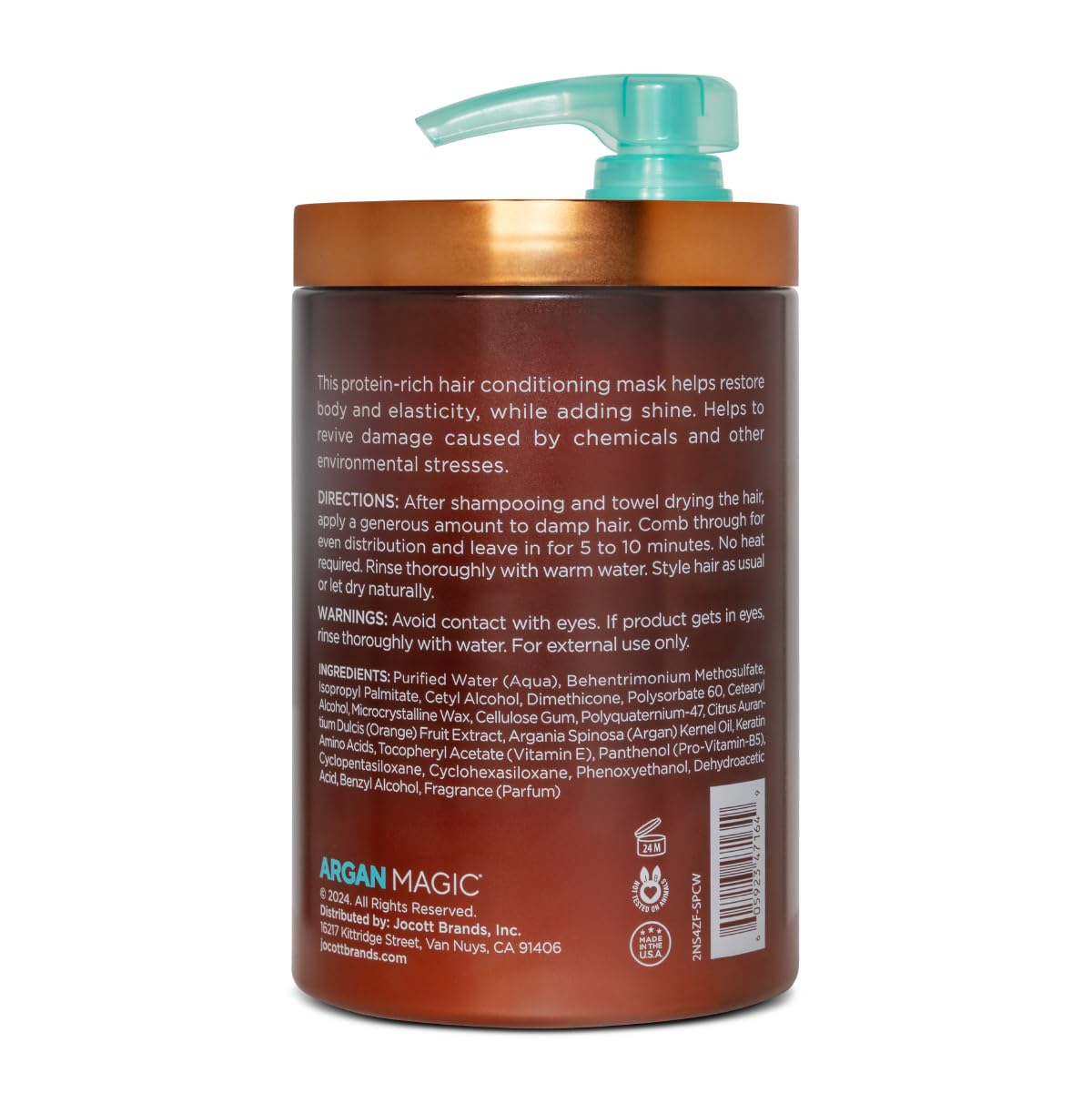 Argan Magic Restorative Hair Mask - Protein Rich Conditioning Hair Mask that Hydrates, Restores And