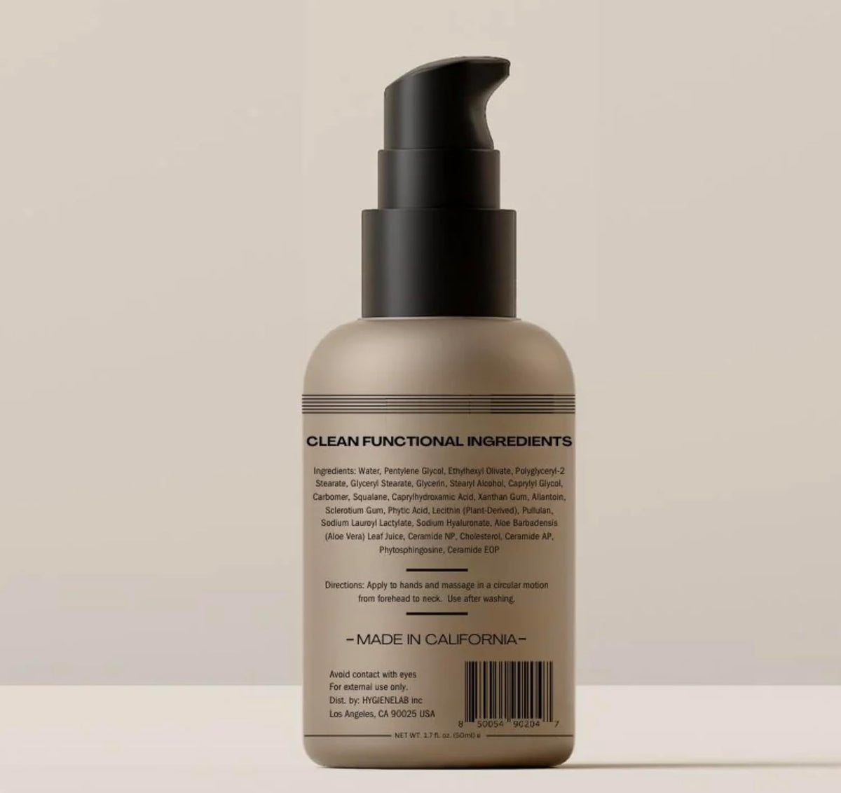 Face Moisturizer - EWG Verified, Unscented, Non-Greasy Hydration with Squalane, Aloe Vera