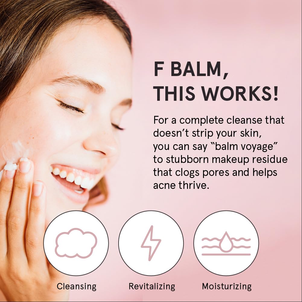 grace & stella Cleansing Balm - Oil-Based Makeup Remover - Gentle & Moisturizing Facial Cleanser