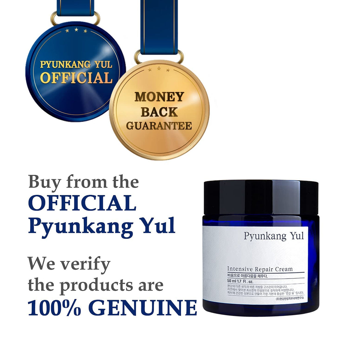Pyunkang Yul PKY Intensive Repair Cream - Ceramide Moisturizer for Dry Skin with Shea Butter &