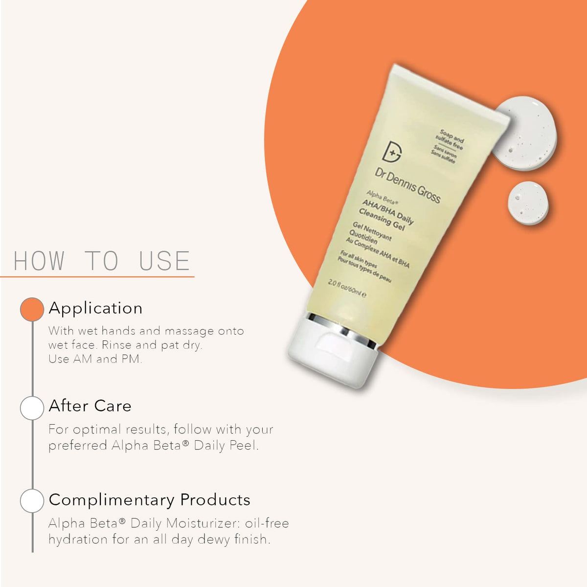 Dr Dennis Gross Alpha Beta® AHA/BHA Daily Cleansing Gel, for Skin That is Dull, Congested and