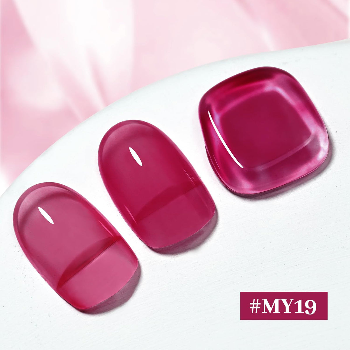 16.5ml Jelly Rose Red Nail Polish Large Volume Quick Dry Nail Polish, Long Lasting Shine