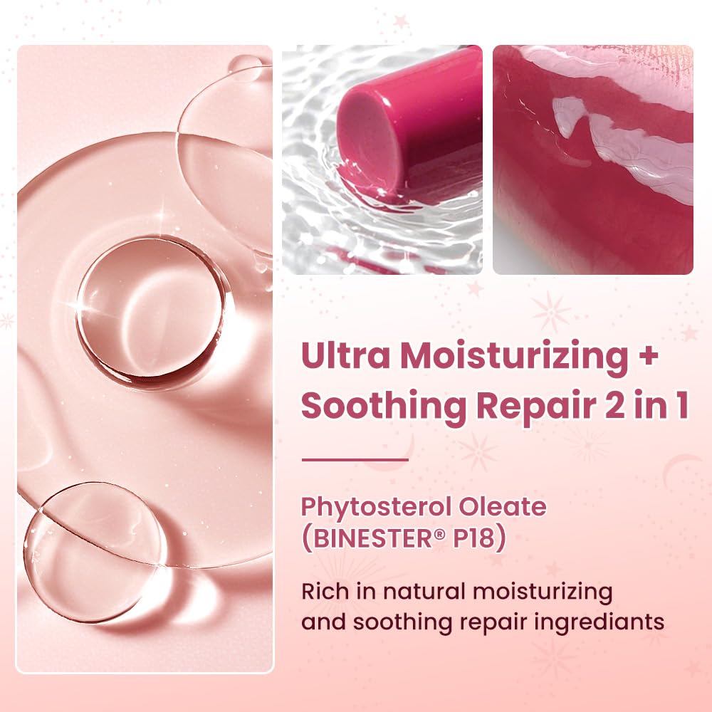CATKIN Glossy Lip Balm Ultra Hydating Glow Lip Tinted Jelly Plump Melting Balm Shea Butter Repair