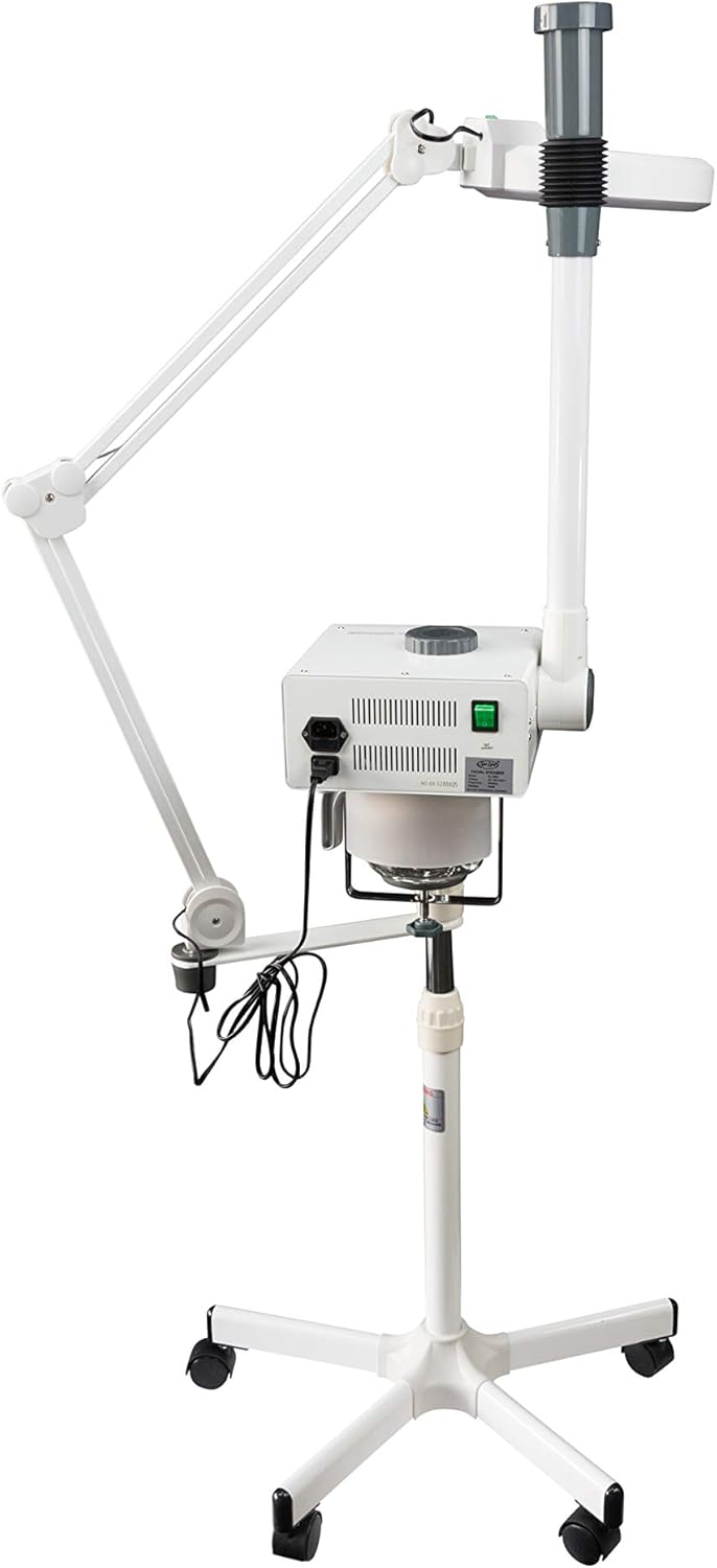 Professional Facial Steamer with LED Magnifying Lamp - 2 in 1 Digital Controls, Aromatherapy