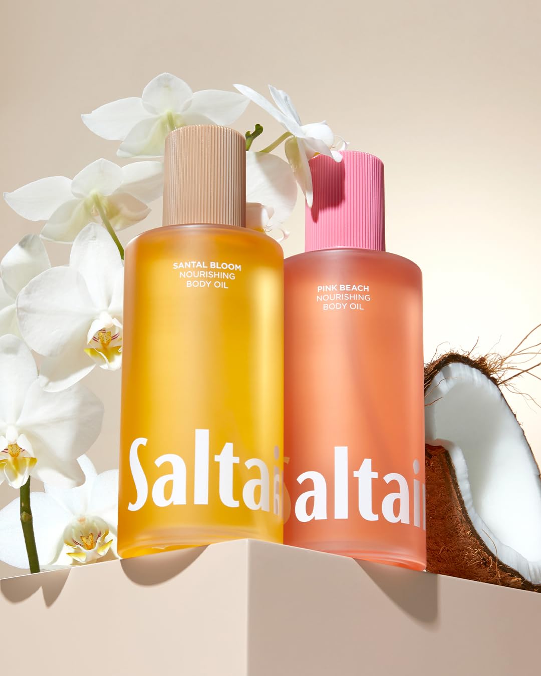Saltair Body Oil. Jumbo Size Santal Bloom After Shower and Bath Oil Moisturizer for Women and Men.