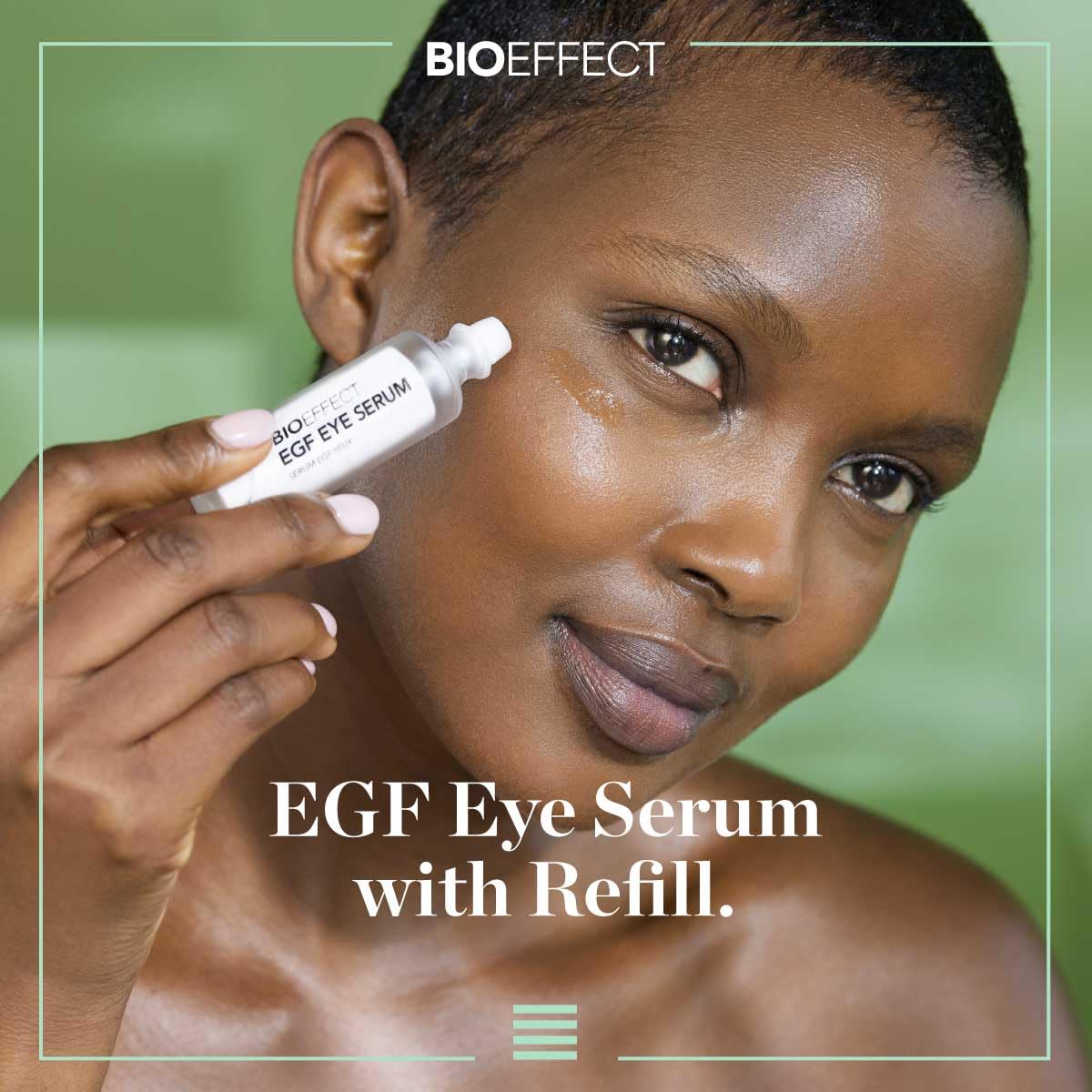 BIOEFFECT EGF Eye Serum Refill Set with Cooling Rollerball (6 ml) and One Refill Cartridge (6ml)
