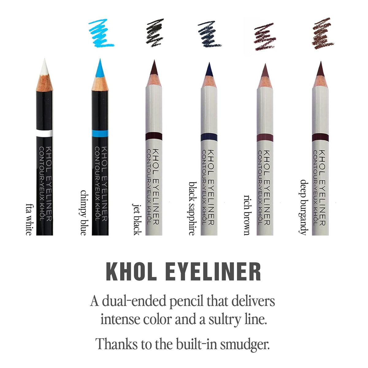 Jillian Dempsey Khol Eyeliner: Clean, Waterproof Eyeliner Pencil with Built-In Smudger for