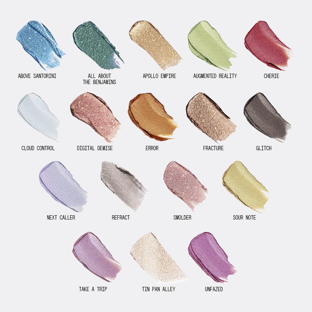 About-face Fractal Glitter Eye Paint Above Santorini – Smudge-Proof, Long-Lasting Liquid Eyeshadow