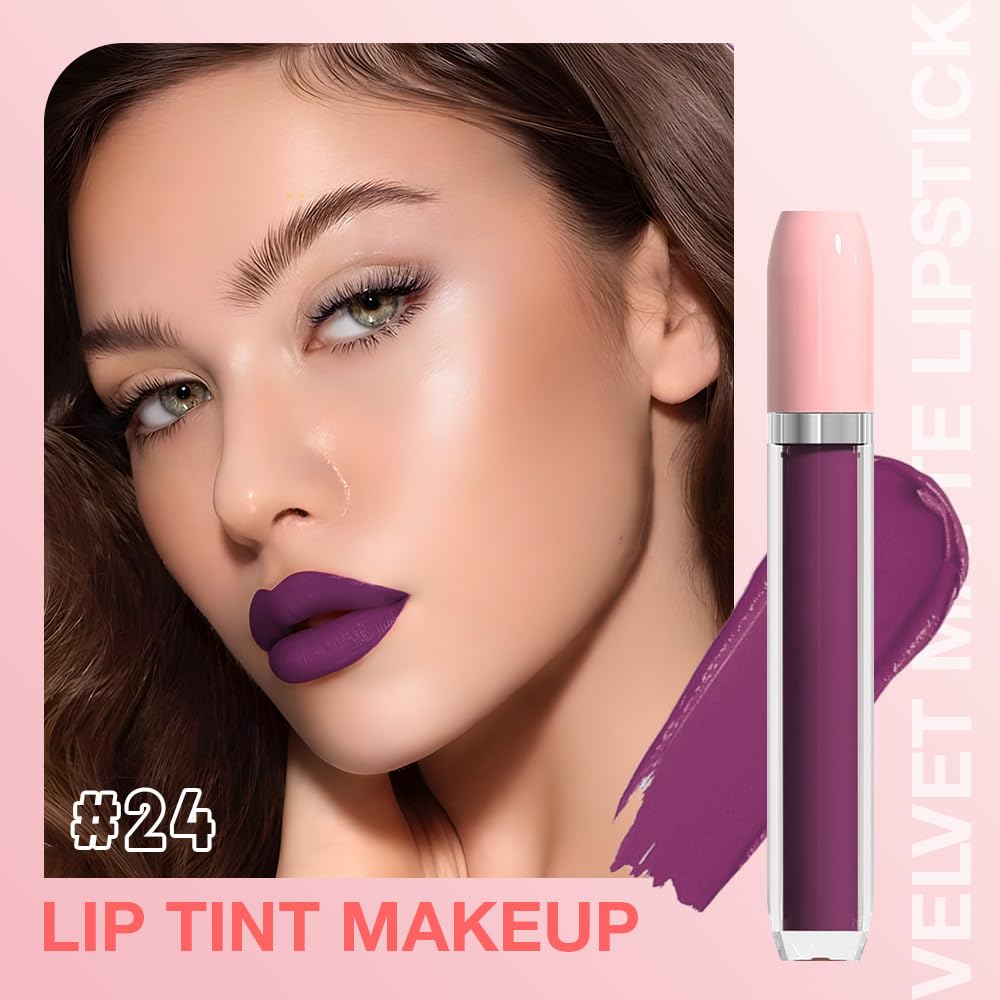 BINGBRUSH Super Matte Longwear No-Budge Stay On Smudge Proof Liquid Lipstick Long Lasting Makeup
