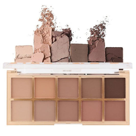 10 Colors Nude Pink Matte Eyeshadow Palette,Neutral Nude Eye Shadow Palette,Long Lasting Waterproof