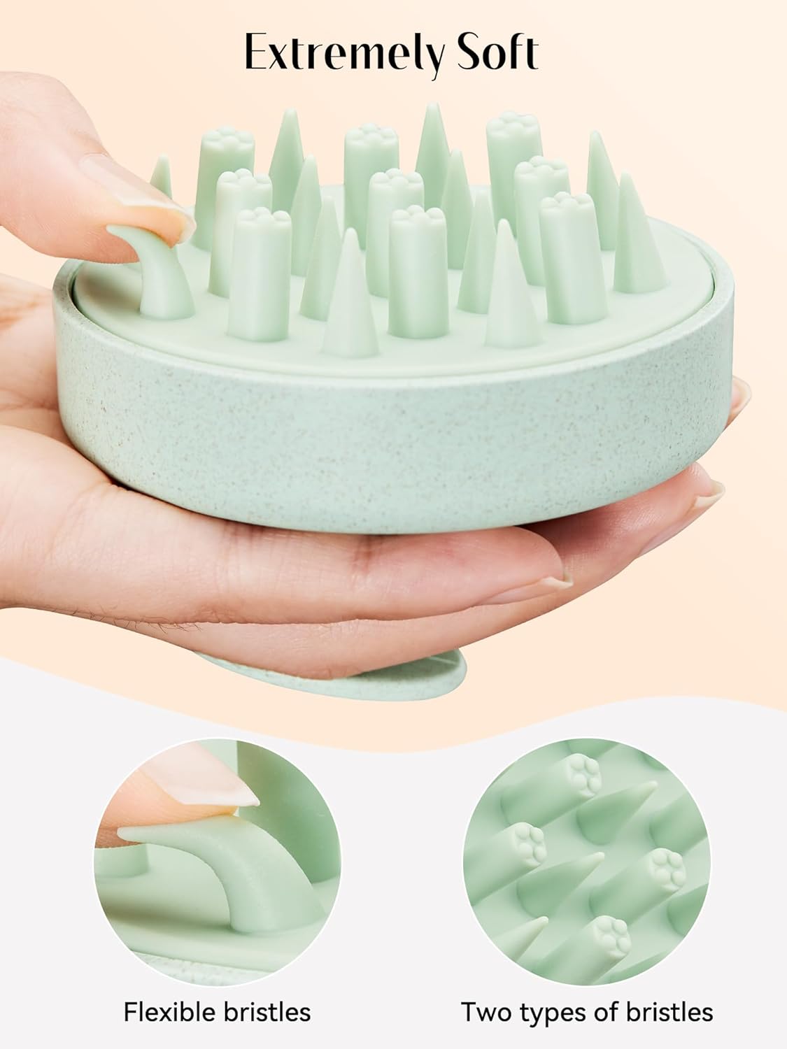 HEETA Hair Scalp Massager for Hair Growth, Shampoo Brush, Scalp Scrubber Exfoliator with Soft