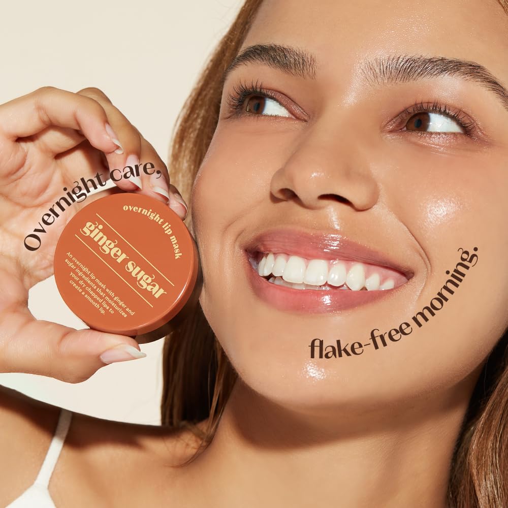 ETUDE Ginger Sugar Overnight Lip Mask 23g | Korean Lip Sleeping Mask Skin Care | Smooth and Moist