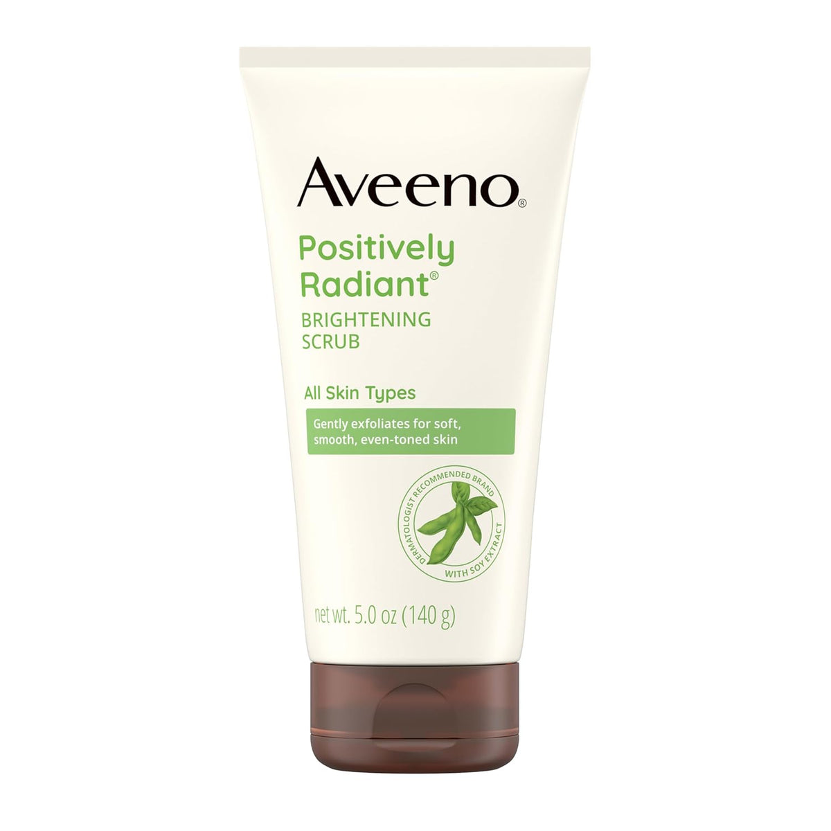 Aveeno Positively Radiant Skin Brightening Exfoliating Daily Facial Scrub, Gentle with