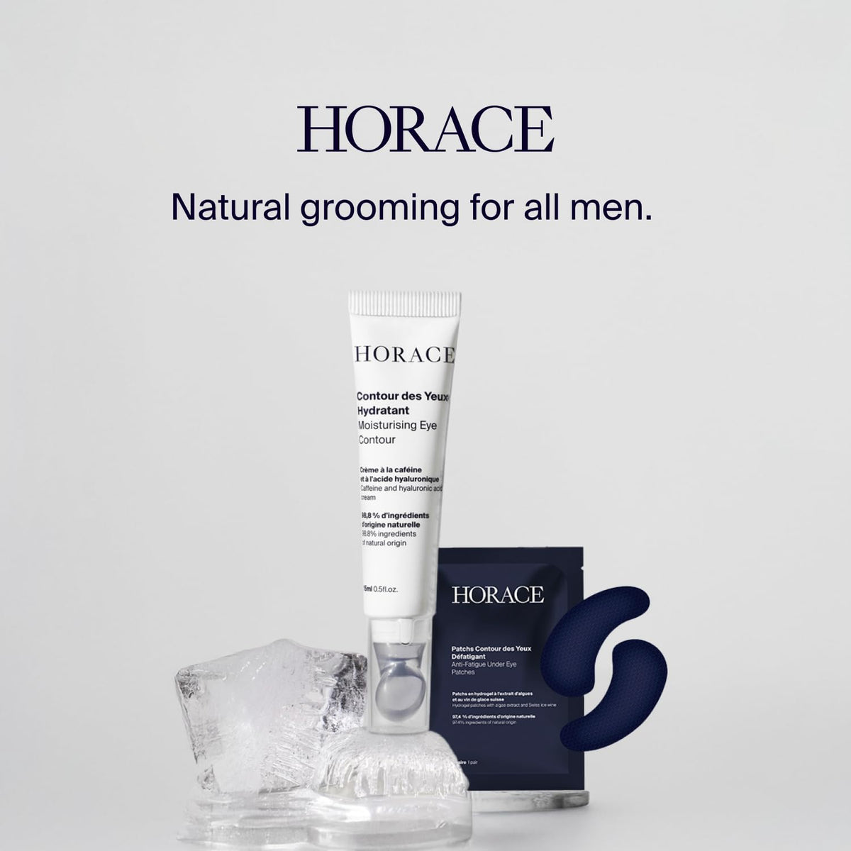 HORACE Under-Eye Moisturizer for Men - Anti-Fatigue Eye Cream to Reduce Dark Circles and Puffiness