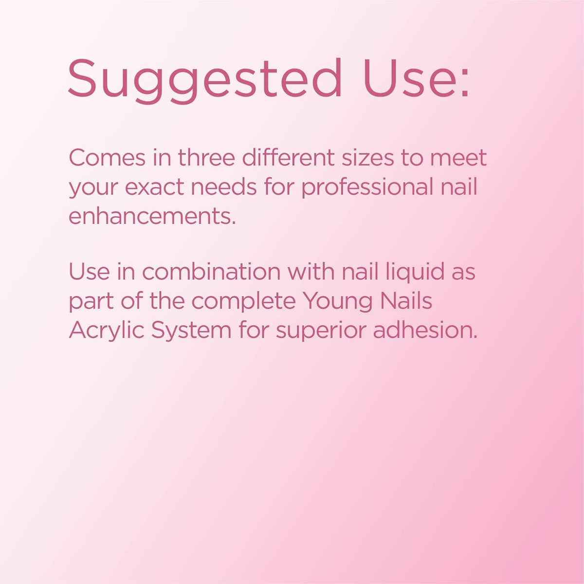 Young Nails Acrylic Cover Powder - Self-Leveling Acrylic Nail Powder, Clear Nude Pink White Acrylic