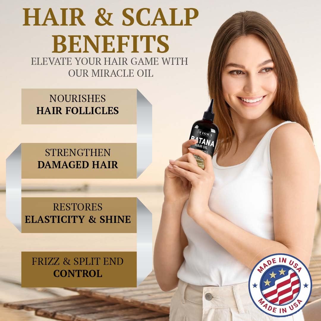 Batana Rosemary Oil For Hair Growth - Dr Sebi Organic Hair Growth Oil For Thickening, Deep