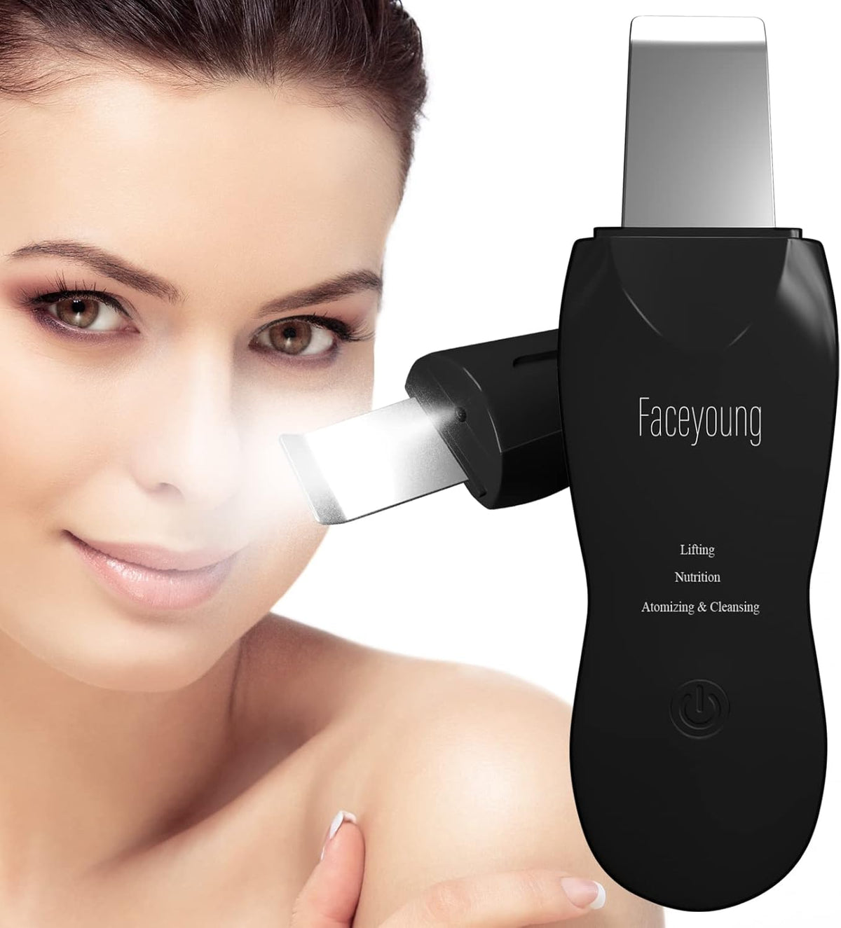 Facial Skin Cleanser with Mister, Upgraded Sprayer, Blackhead Extractor for Deep Cleansing and