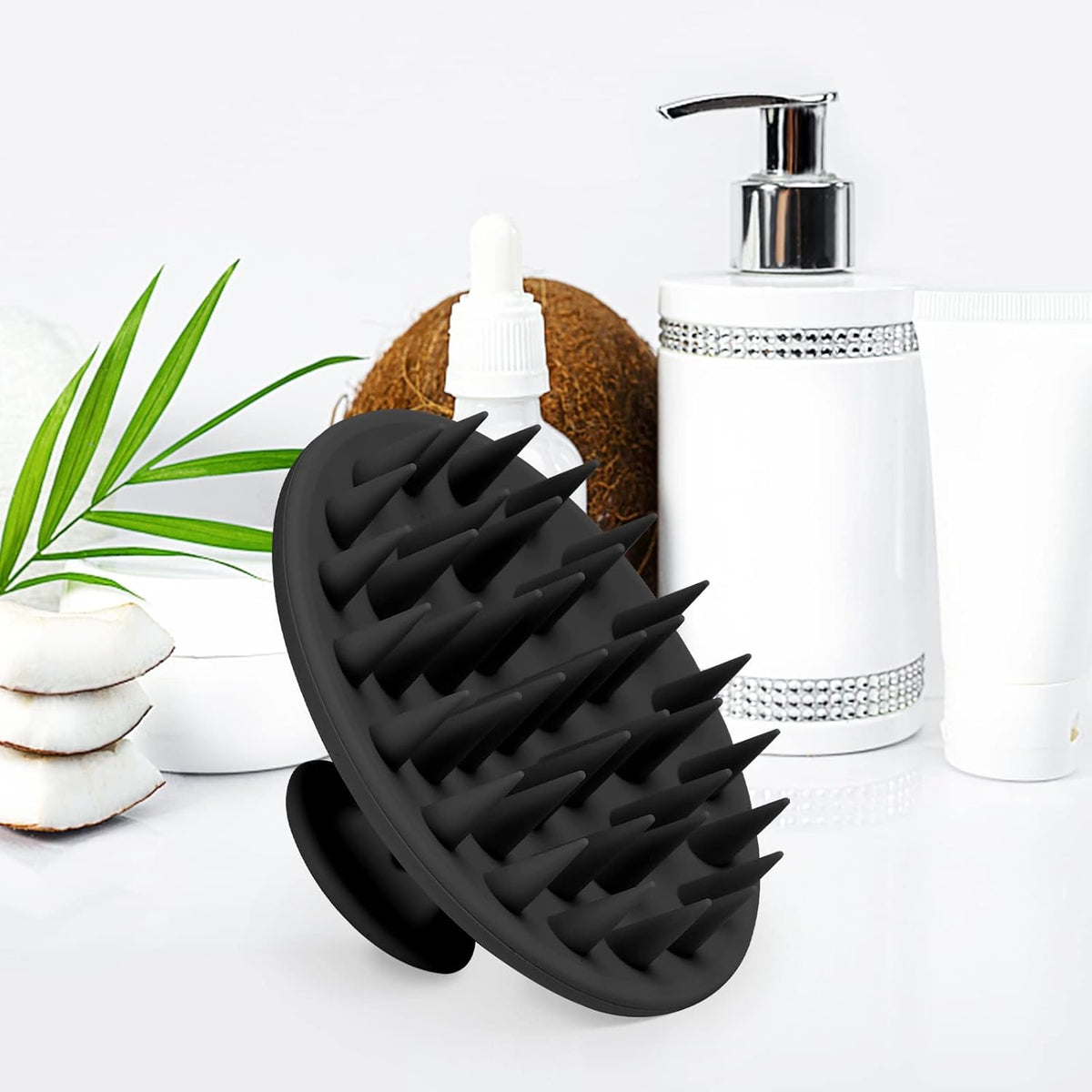 Silicone Scalp Massager Shampoo Brush, Scalp Brush for Hair Growth & Dandruff Removal, Hair