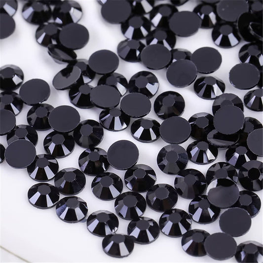 1000 Pieces SS20 5mm Flatback Rhinestones Clear Glass Round Gems Crystals for Nail Art DIY Crafts