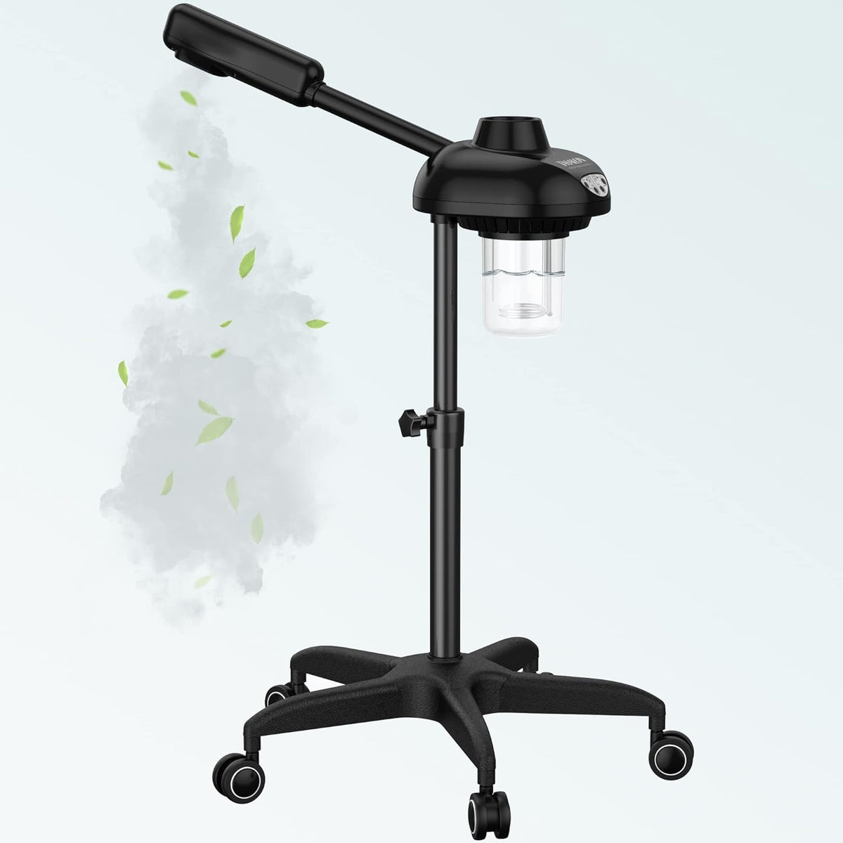 TASALON Facial Steamer on Wheels - Face Steamer for Professional Skin Rejuvenation, Facial Steamer