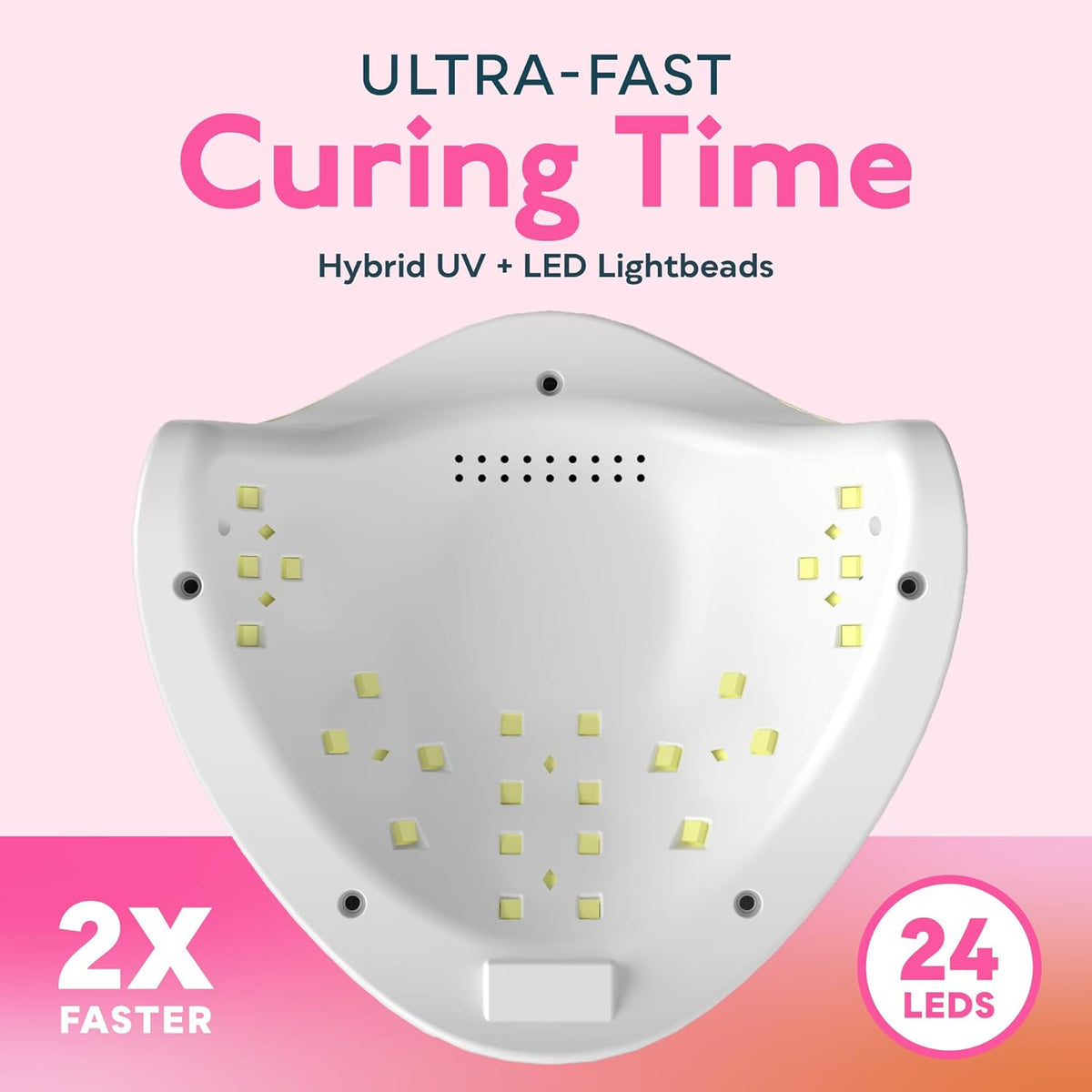 SUNUV UV Light for Nails, UV LED Nail Lamp with 4 Timer Settings, Compatible with All Gel Polish
