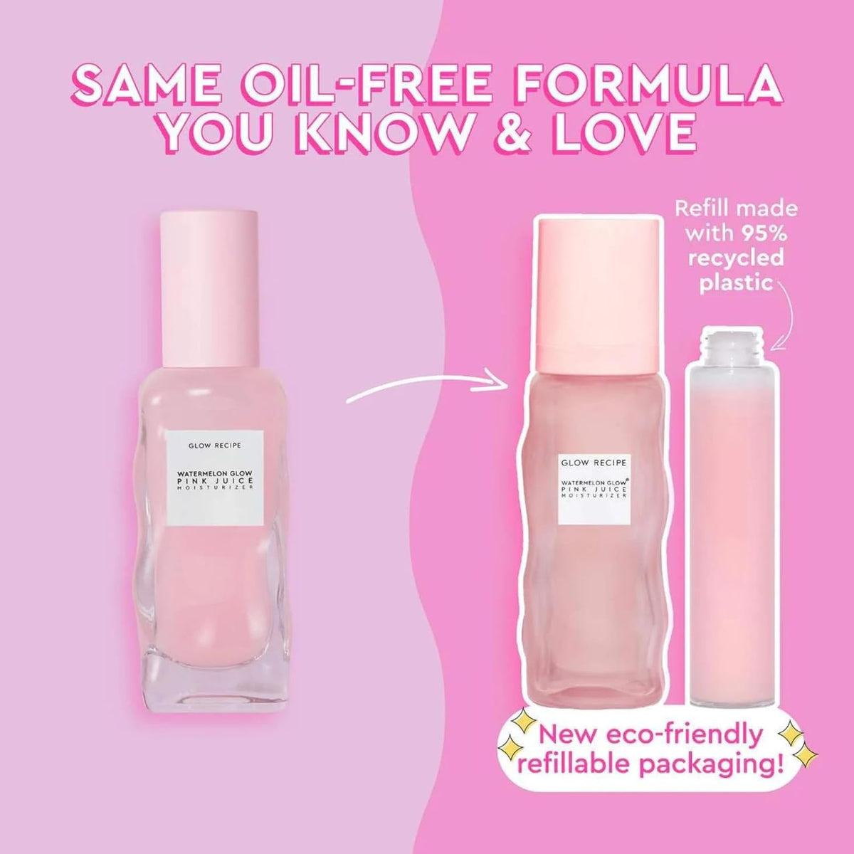 Glow Recipe Pink Juice Water Gel Face Moisturizer for Women, Men & Teens, Travel Size - Hydrating