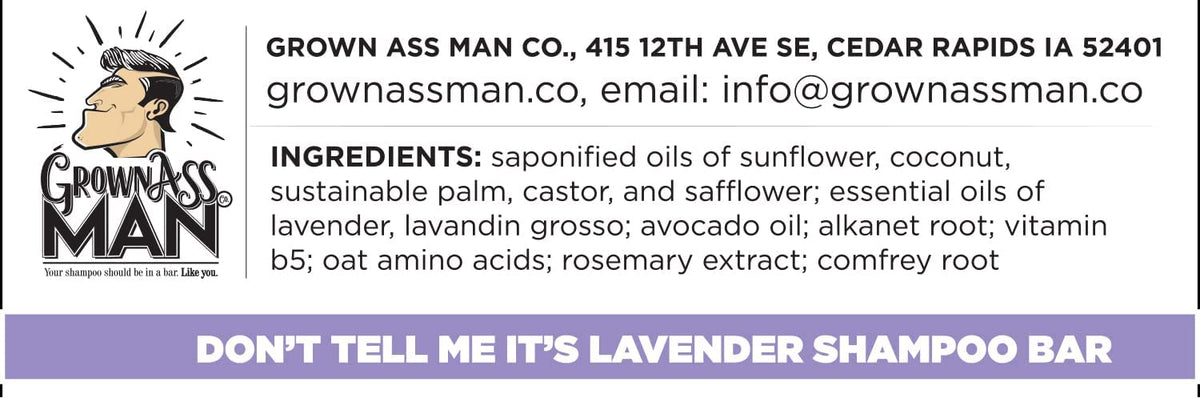 Solid Shampoo Bar Rich Lather 3 in 1: Hair, Beard & Body Wash - Plastic Free & Eco-Friendly