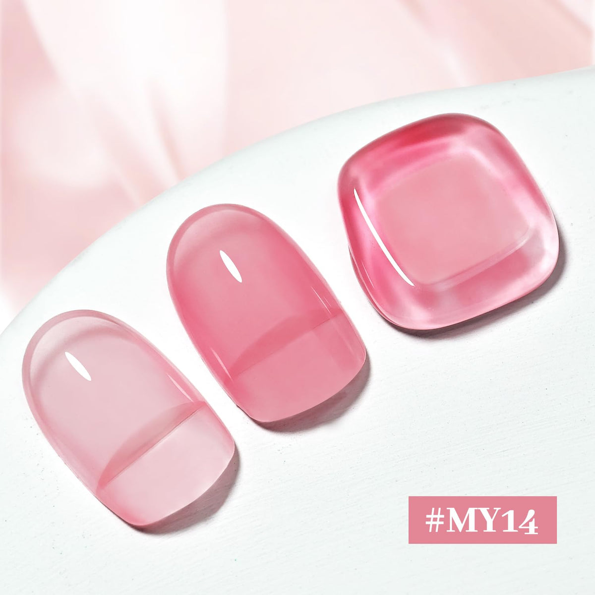 16.5ml Jelly Rose Pink Nail Polish Large Volume Quick Dry Nail Polish, Long Lasting Shine