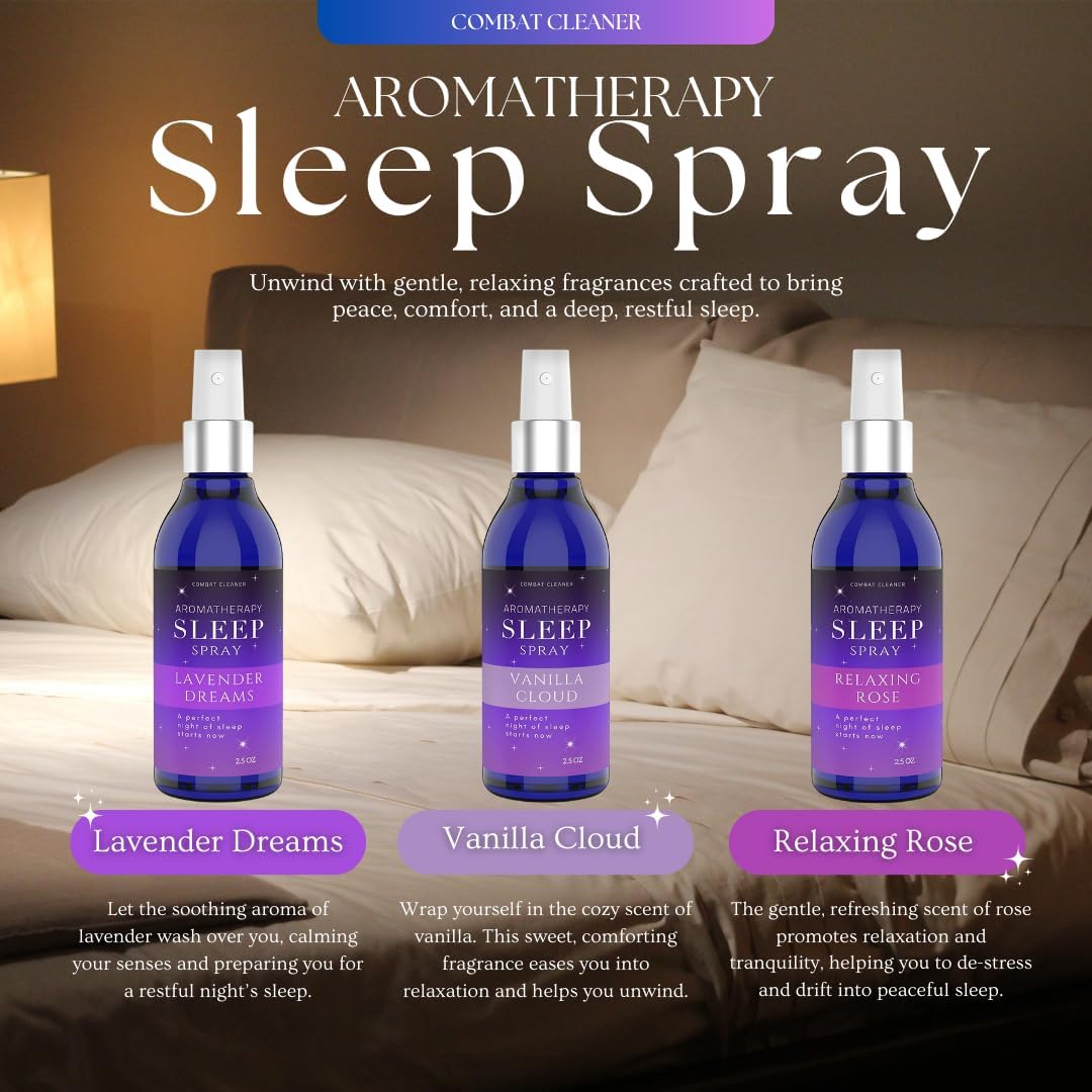 Pillow Sleep Spray Mist for Deep Sleep | Help Stress & Anxiety Relief Aid | (Pack of 3) Calming