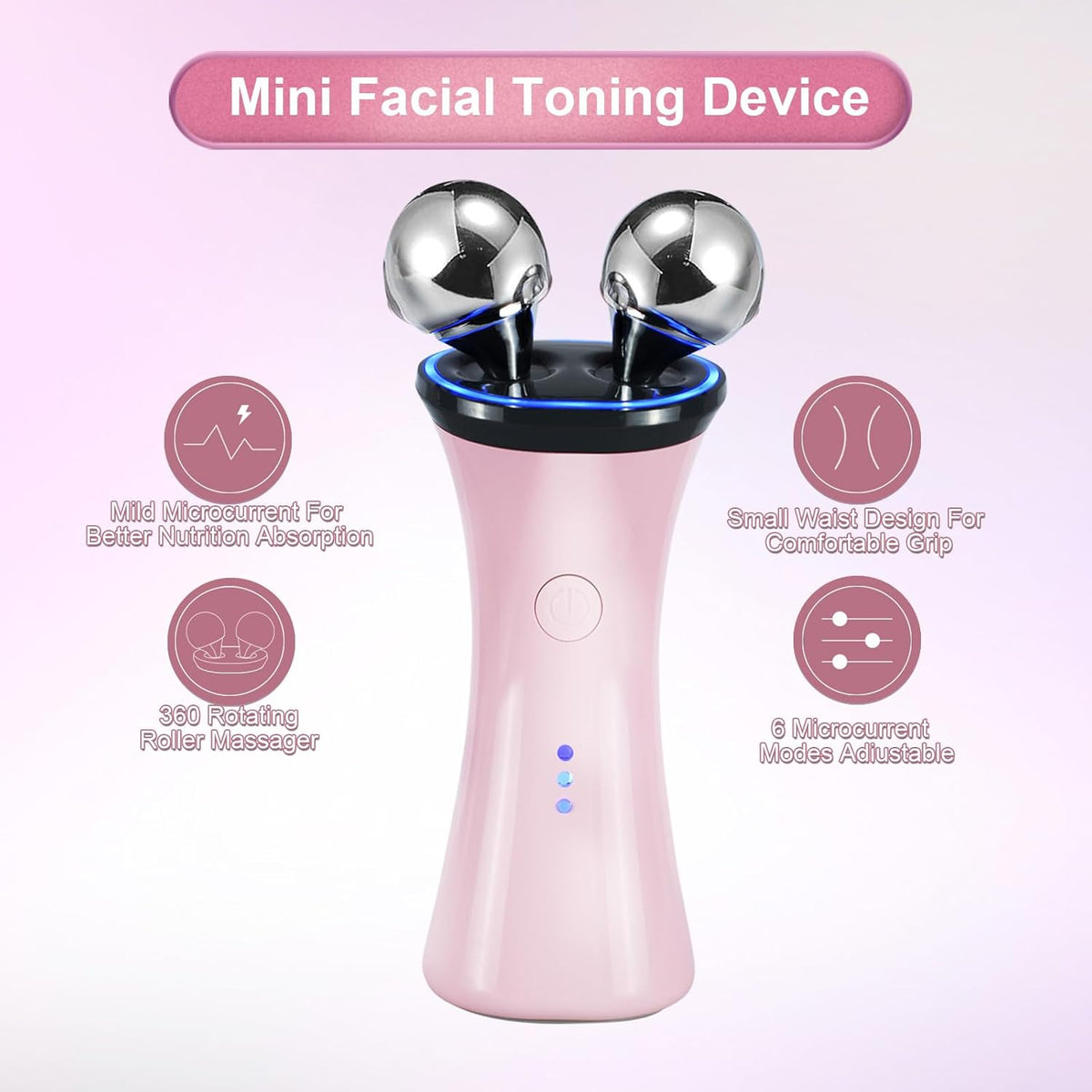 Microcurrent Facial Device, Face Massager Electric Face Lifting, Microcurrent Facial Device for