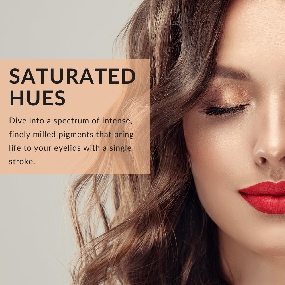 Color Me Beautiful Color Pro Single Eyeshadow, Full Pigment and Long-Lasting Pressed Powder