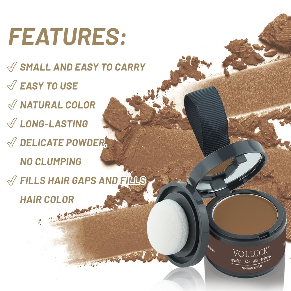 Root Touch Up Hair Powder, Instantly Gray Hair Root Cover Up Hairline Powder, Hair Concealer For