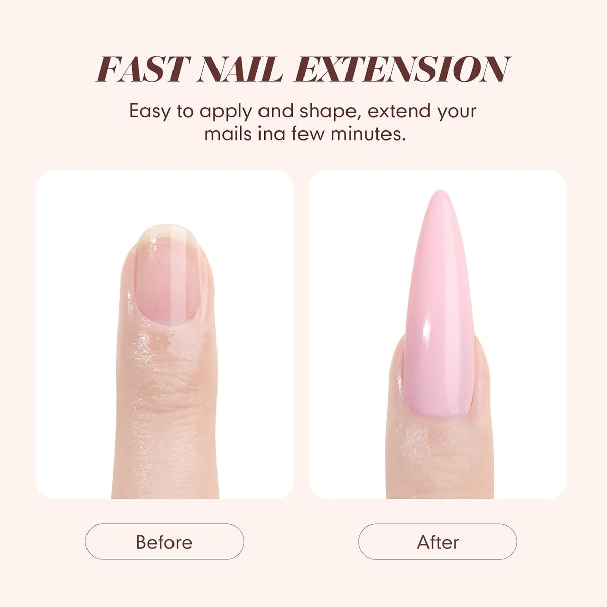 Saviland Acrylic Nail Starter Kit: Clear Pink Nude Acrylic Powder & Liquid, Brush, Files, Forms