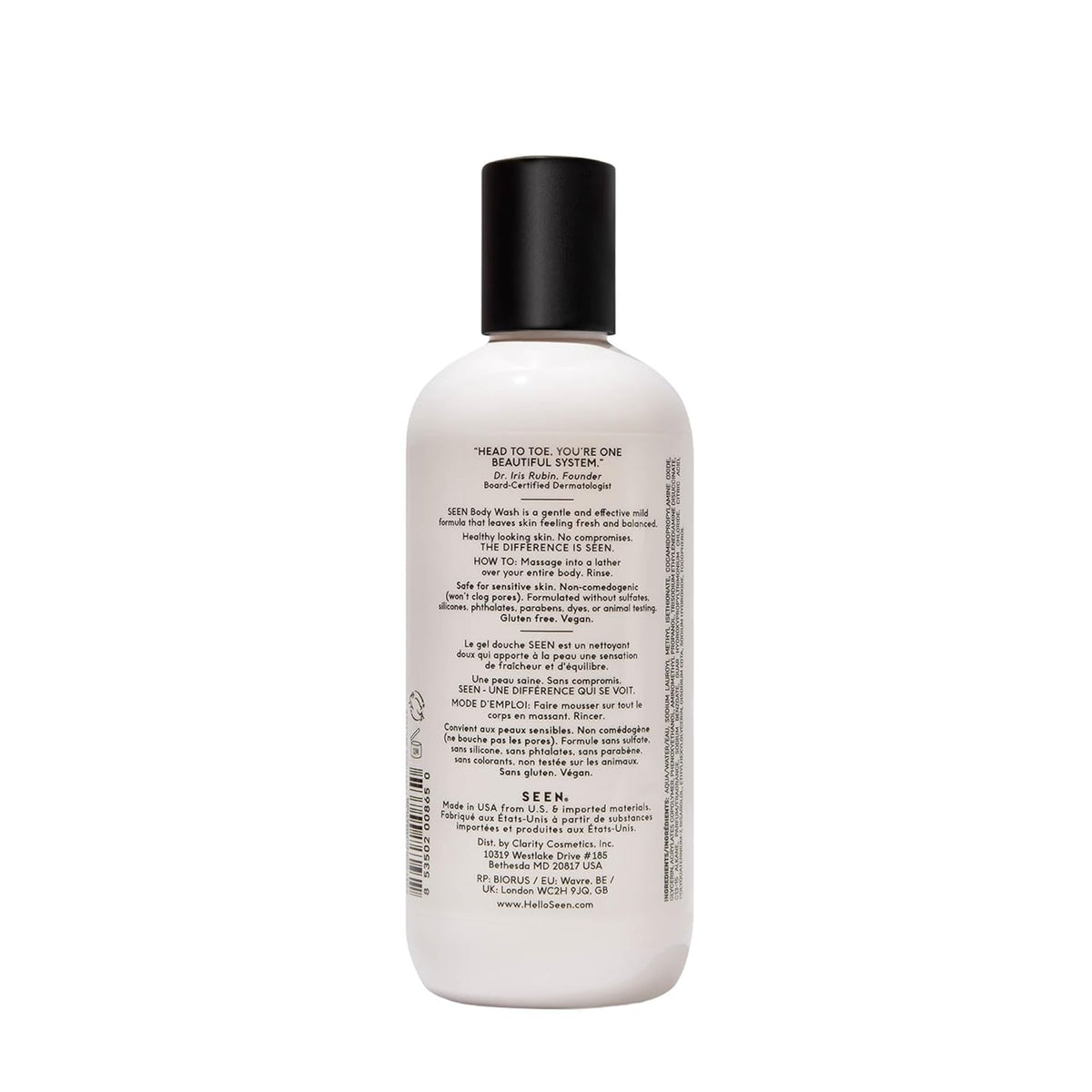 SEEN Body Wash -Scented- Non-Comedogenic & Non-Irritating Body Wash- Dermatologist-Developed - Safe