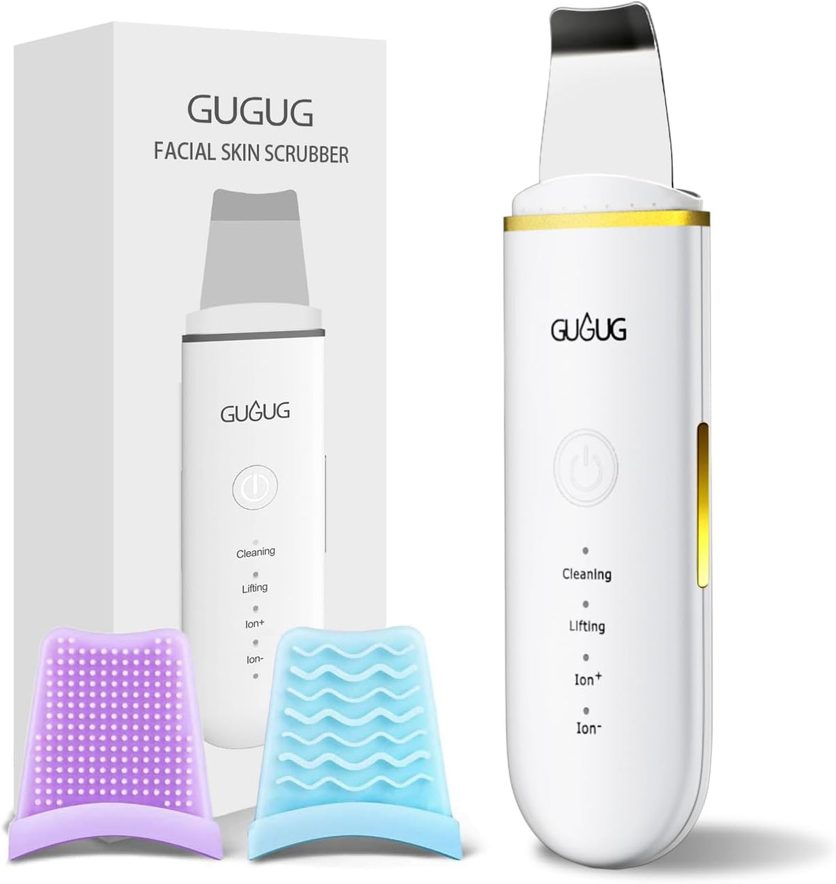 GUGUG Skin Scrubber Face Spatula Skin Spatula Pore Cleaner Blackhead Remover Tools for Facial Deep