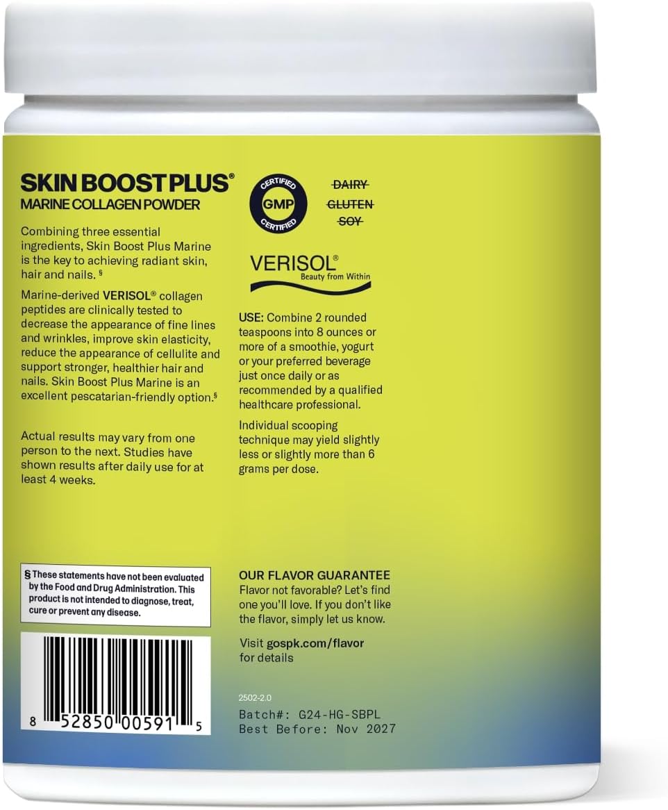 Marine Skin Boost Plus (No Flavor) [50-Serves] | Collagen Powder Supplement with Marine-derived
