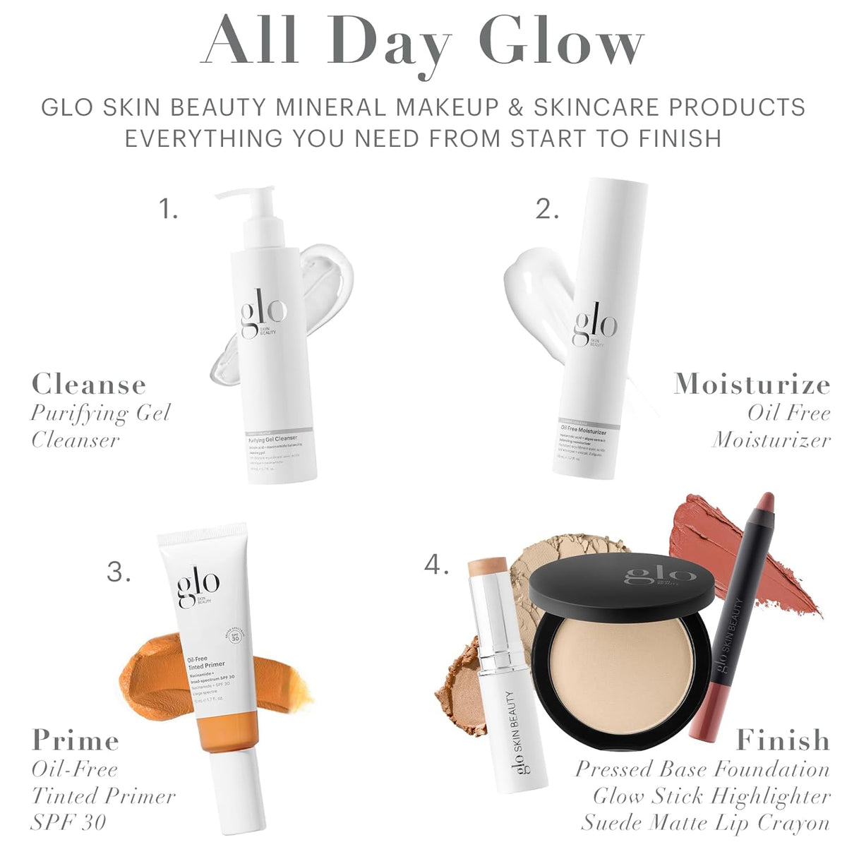 Glo Skin Beauty Pressed Base Powder Foundation Makeup (Golden Medium) - Flawless Coverage for a