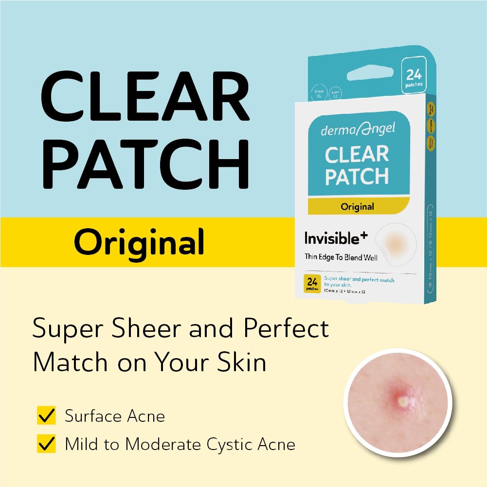 Invisible Pimple Patches for Cystic Acne - Medical Grade Hydrocolloid Acne Patches & Zit Stickers