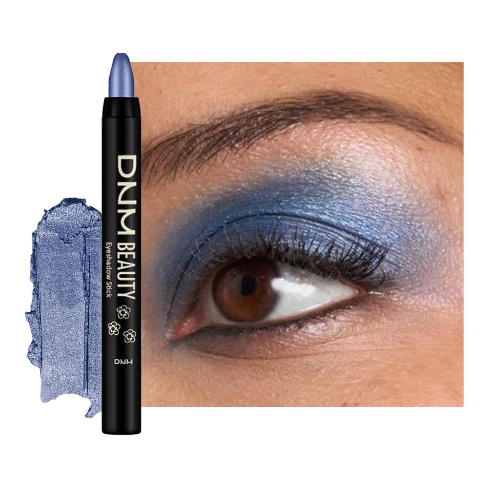Kaely Cream Eye Shadow Sticks, Sapphire Blue Shimmer Eyeliner Pencil Eyeshadow Palette Makeup, Eye