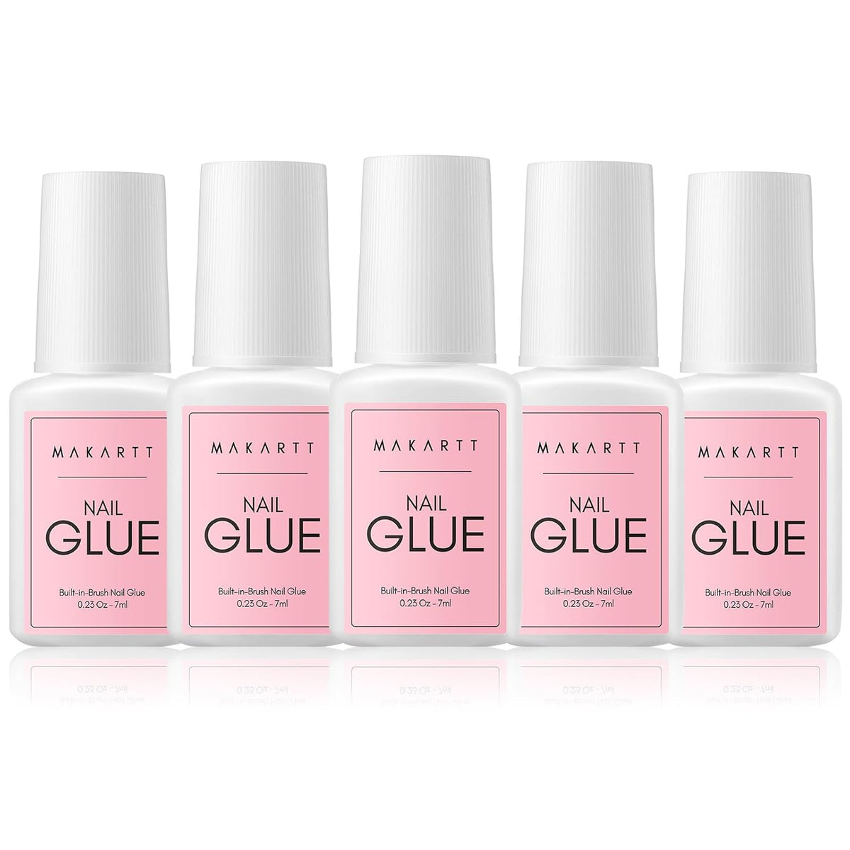 Makartt Super Strong Nail Glue for Press on Nails: Acrylic Nail Tips-Fake Nails-Salon Quality Brush